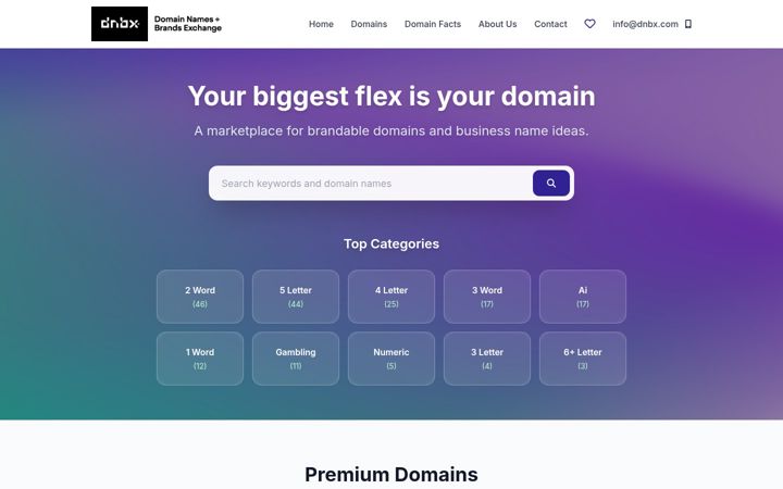 Screenshot of dnbx.com
