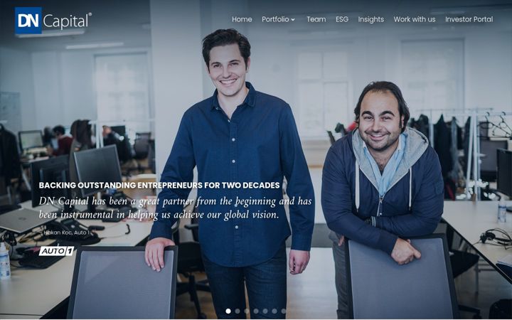 Screenshot of dncapital.com
