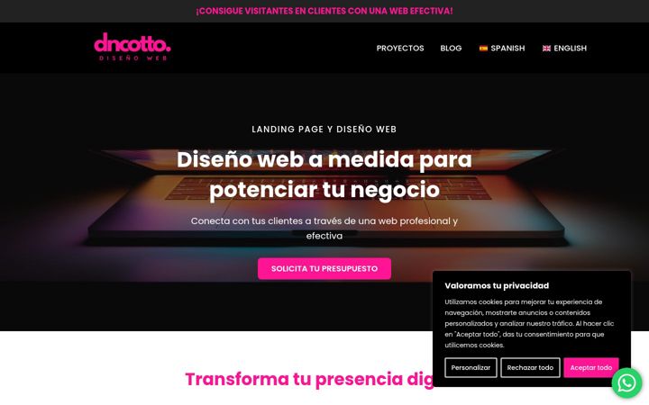 Screenshot of dncotto.es