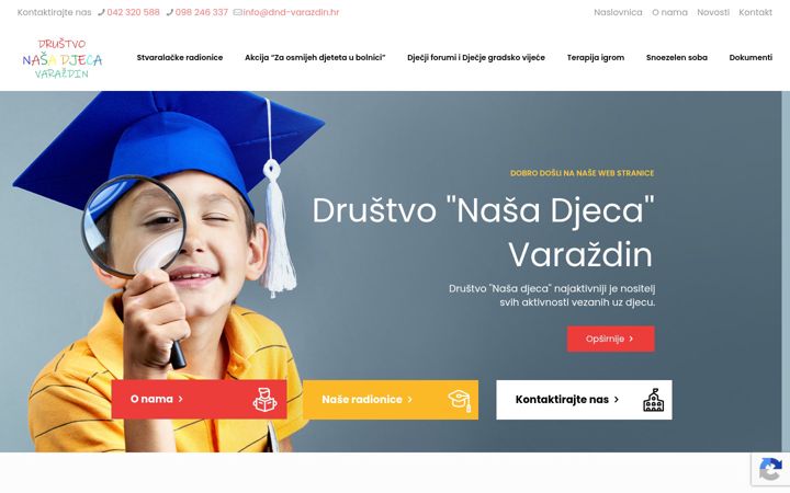 Screenshot of dnd-varazdin.hr