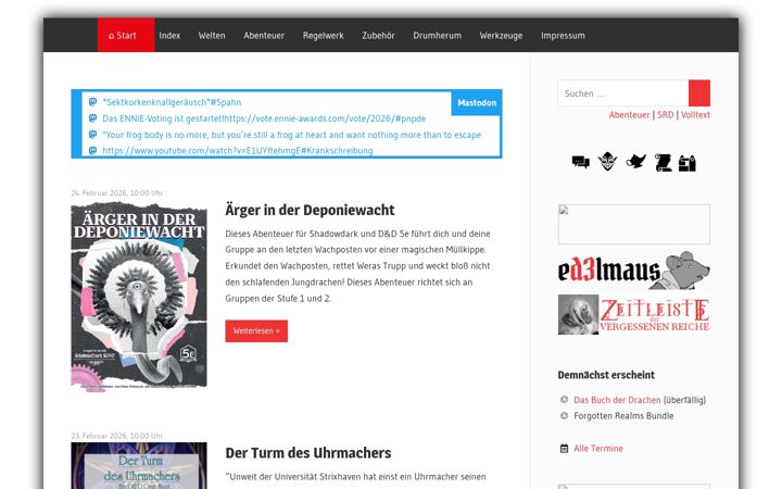 Screenshot of dnddeutsch.de