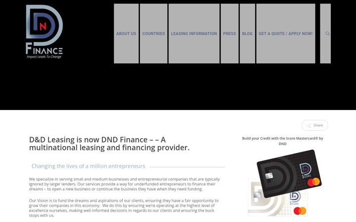 Screenshot of dndf.business