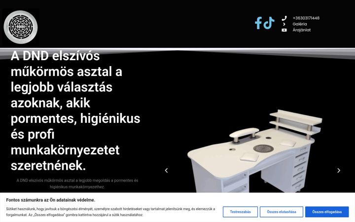 Screenshot of dndmukormosasztal.hu
