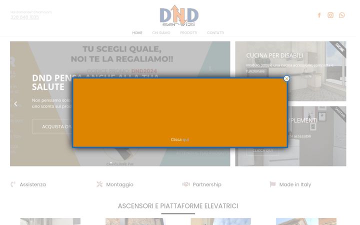 Screenshot of dndservizi.com