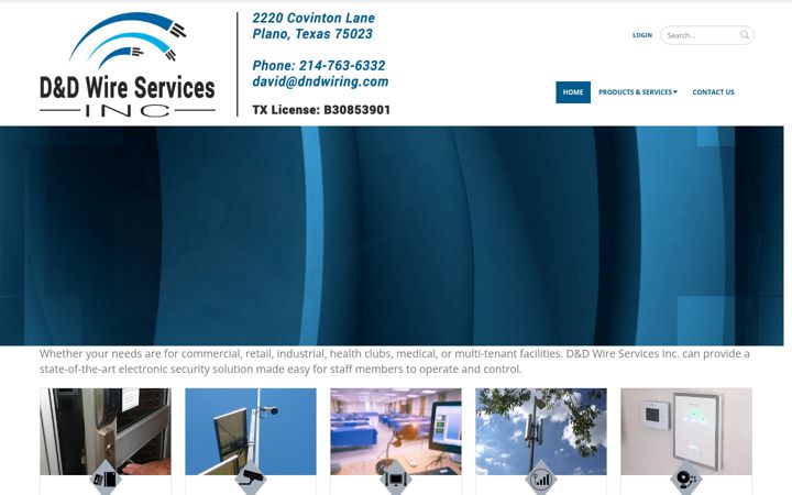 Screenshot of dndwiring.com