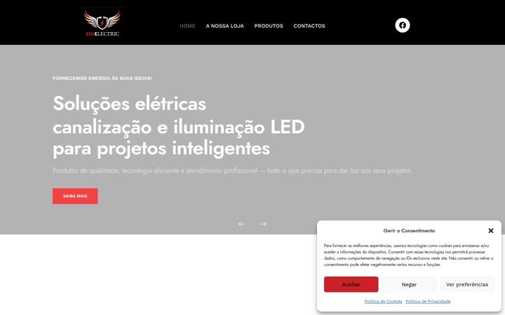Screenshot of dnelectric.pt