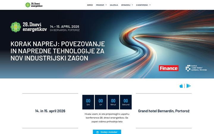 Screenshot von dnevi-energetikov.si