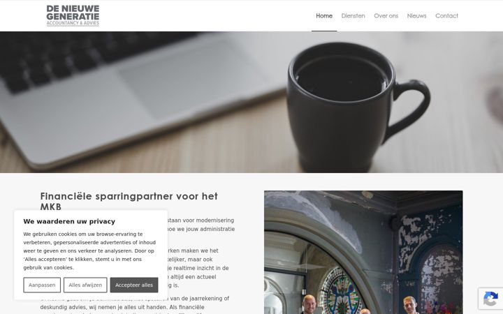 Screenshot of dngaccountants.nl