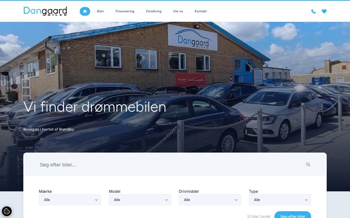 Screenshot of dngbiler.dk