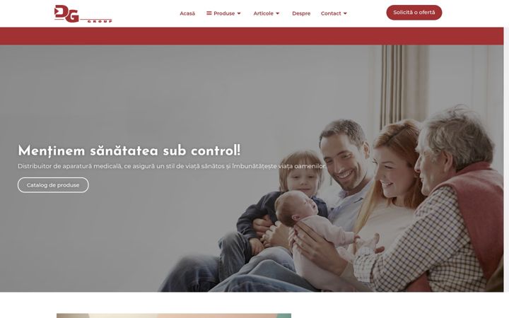 Screenshot of dnggroup.ro