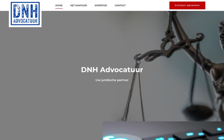 Screenshot of dnhadvocatuur.nl