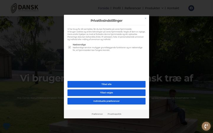 Kuvakaappaus sivustosta dnhm.dk