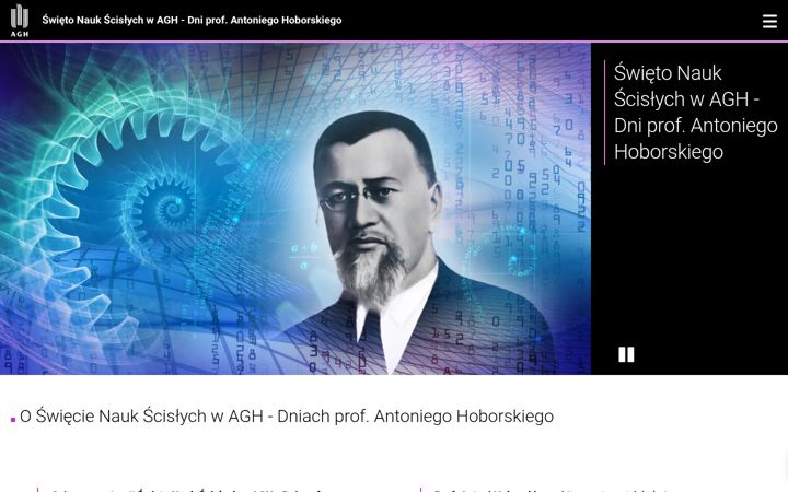 Posnetek zaslona dni-hoborskiego.agh.edu.pl