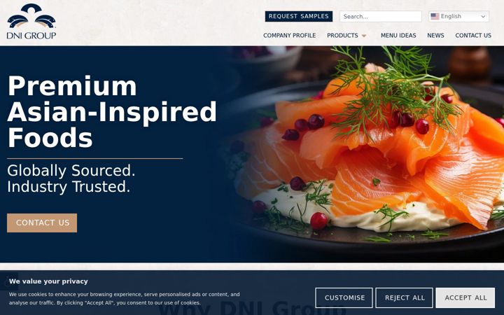 Screenshot of dnigroup.com