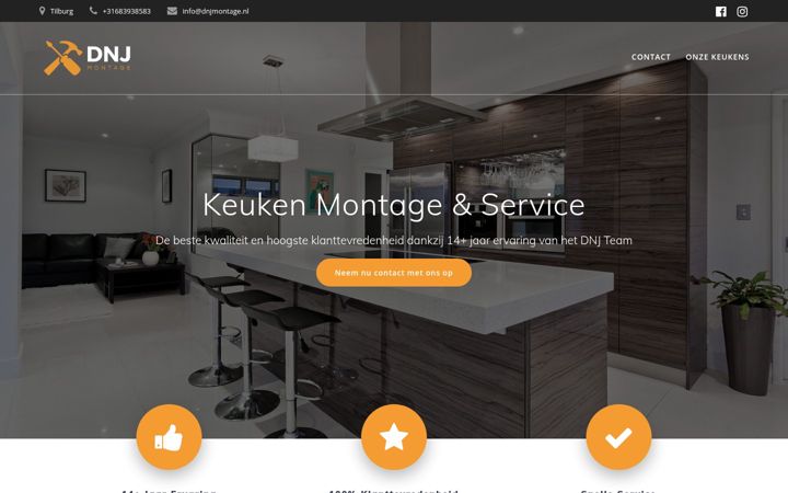 Screenshot of dnjmontage.nl