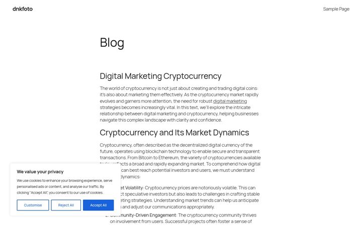 Screenshot of dnkfoto.com