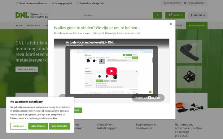 Screenshot of dnl.nl