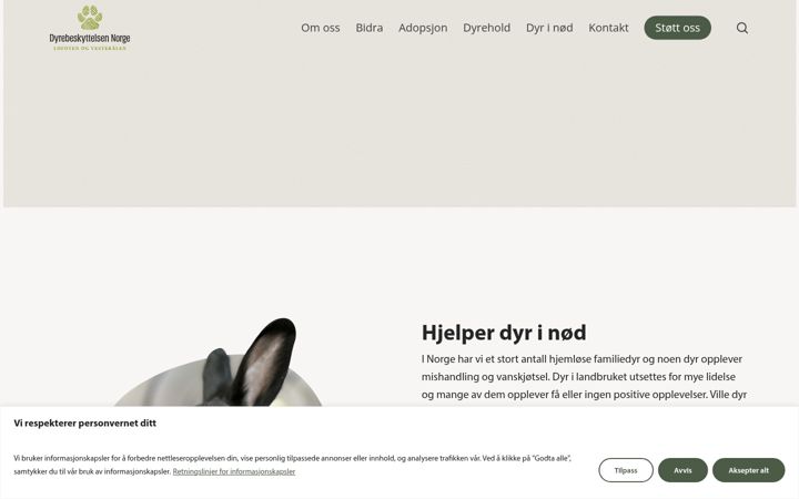 Skærmbillede af dnlove.no