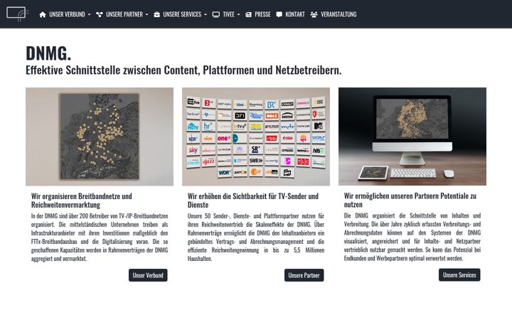 Screenshot of dnmg.de