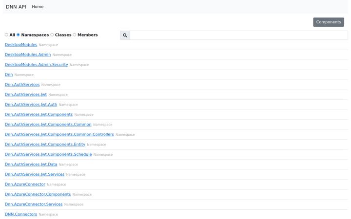 Screenshot of dnnapi.org