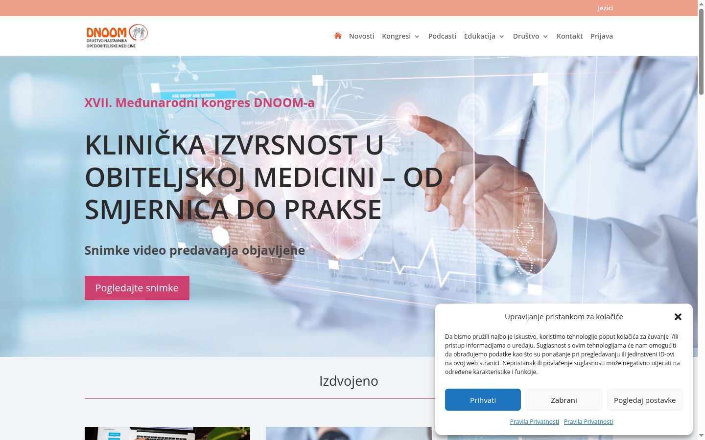 Snímek obrazovky baneru souhlasu zobrazeného před jakoukoli interakcí