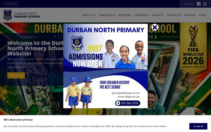 Screenshot of dnps.co.za