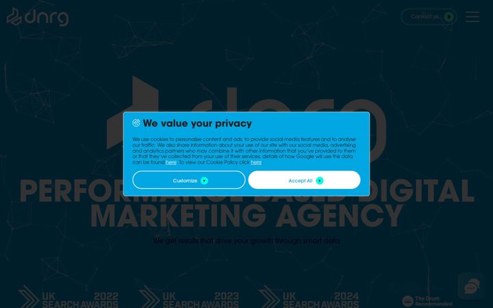 Screenshot of dnrg.co.uk