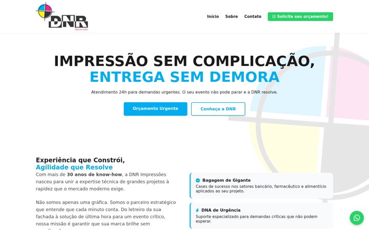 Screenshot of dnrimpressoes.com