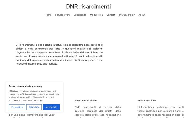 Screenshot of dnrrisarcimenti.it