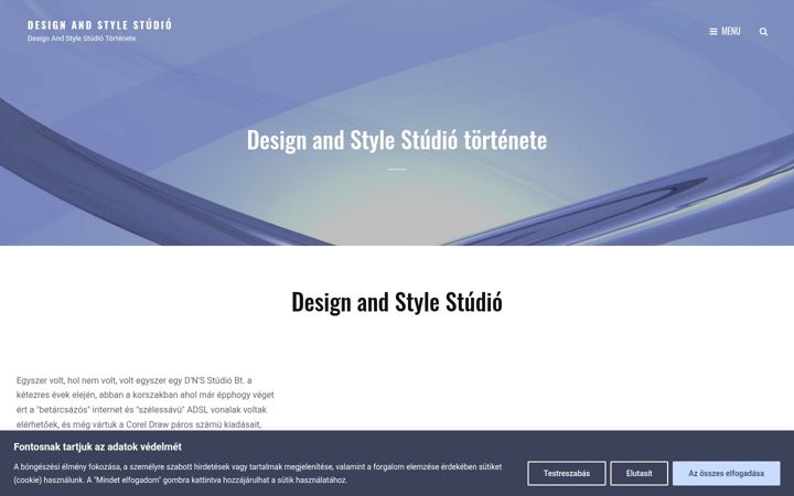 Screenshot of dns-studio.hu