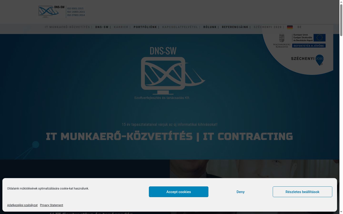 Snimka zaslona bannera za privolu prikazanog prije bilo kakve interakcije