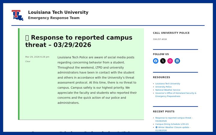 Screenshot di dns2.latech.edu