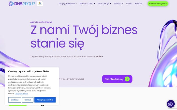 Screenshot of dnsgroup.pl