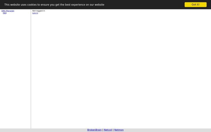 Screenshot of dnsman.se