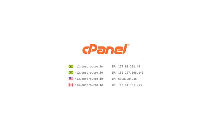 Captura de pantalla de dnspro.com.br