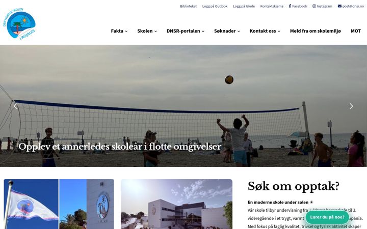 Skærmbillede af dnsr.no