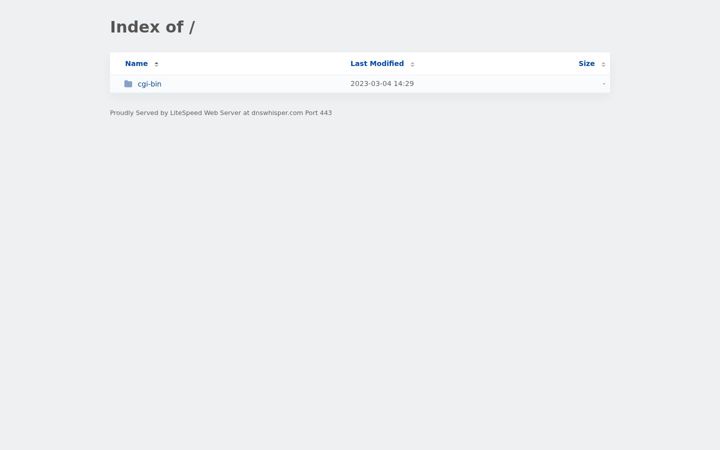 Screenshot of dnswhisper.com