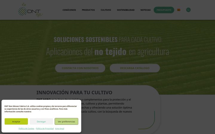 Screenshot of dntagro.com