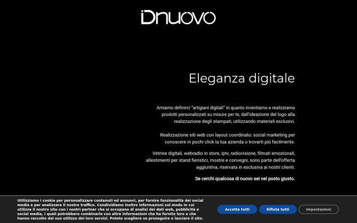 Screenshot of dnuovo.com