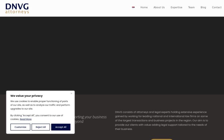 Screenshot of dnvg-law.com