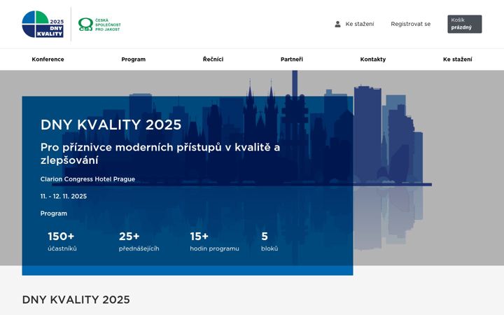 Screenshot of dnykvality.cz