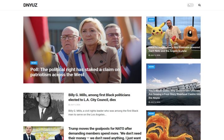 Screenshot of dnyuz.com