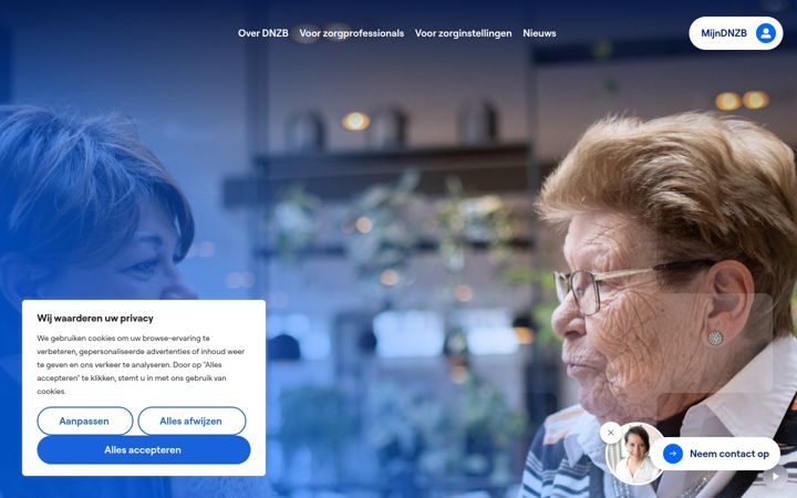 Posnetek zaslona dnzb.nl