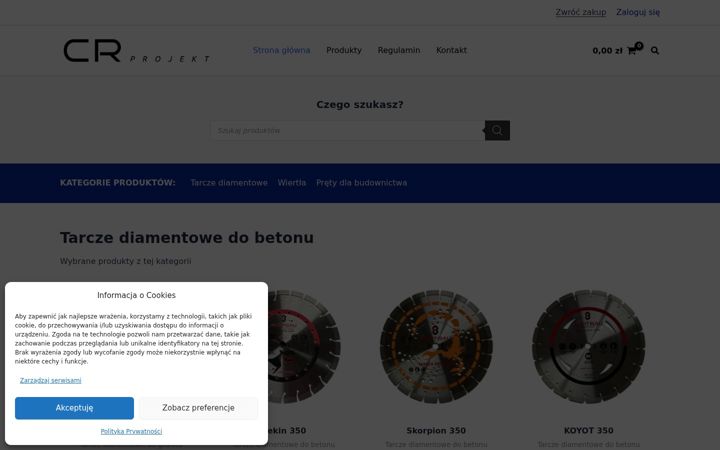 Posnetek zaslona do-betonu.pl