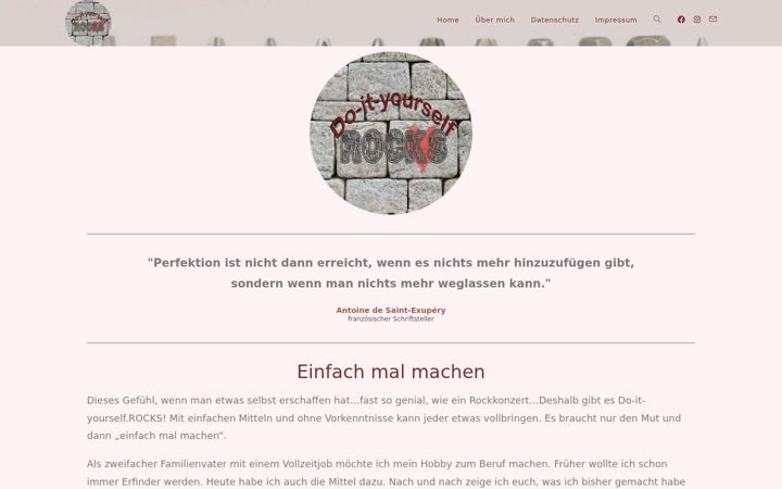 Screenshot of do-it-yourself-rocks.de