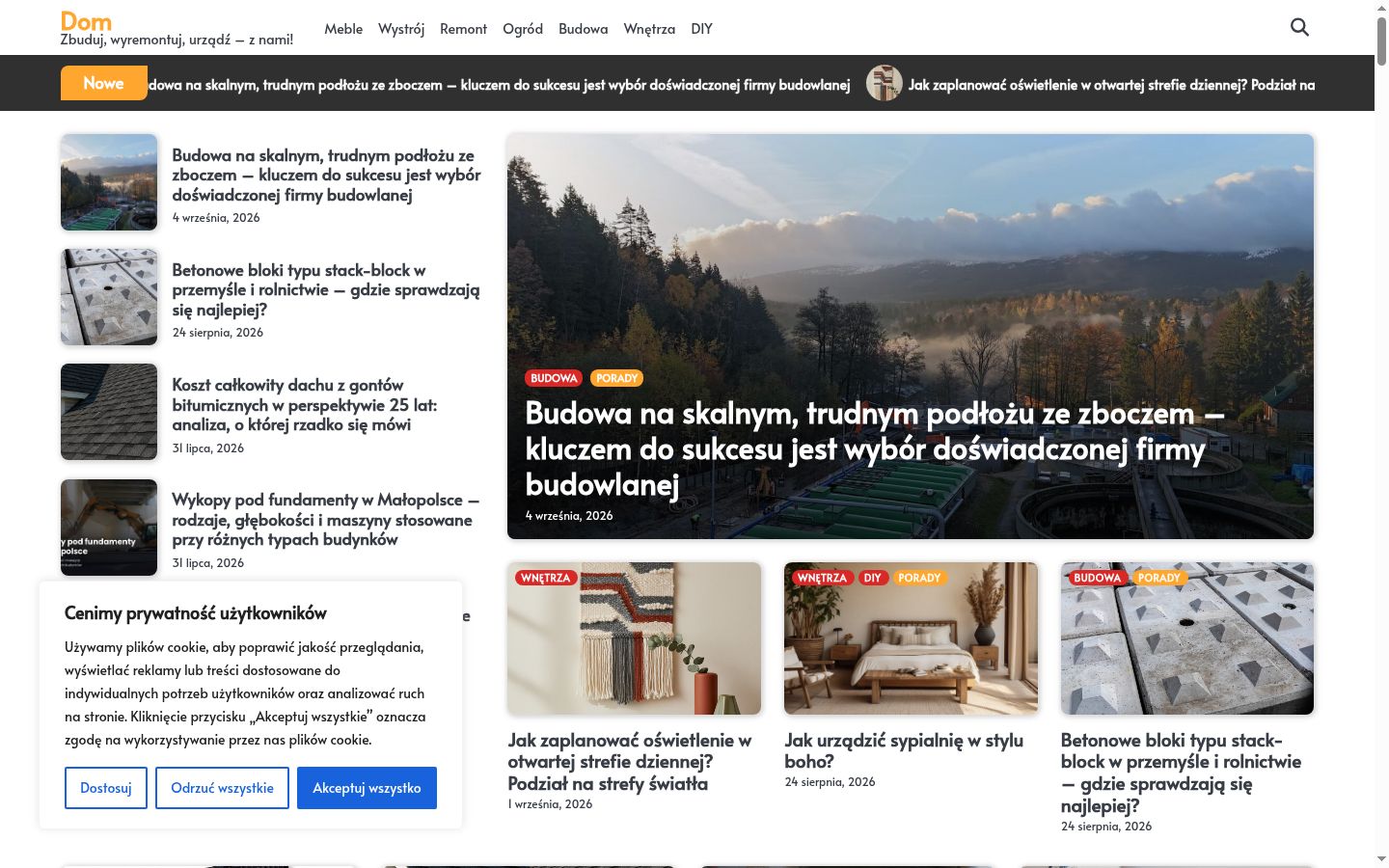 Screenshot tal-banner tal-kunsens muri qabel kwalunkwe interazzjoni