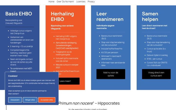 Screenshot of do-no-harm.nl
