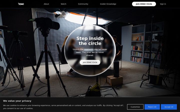 Screenshot of doaccircle.com