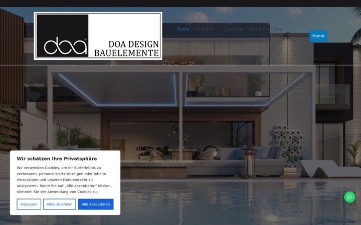Captură de ecran a doadesign.de
