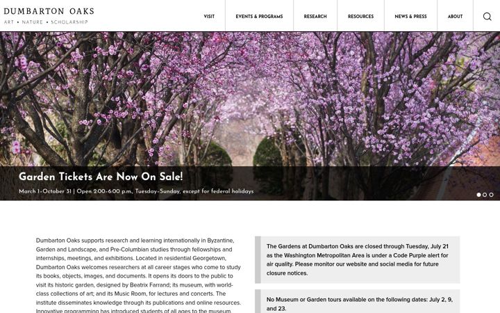 Screenshot of doaks.org